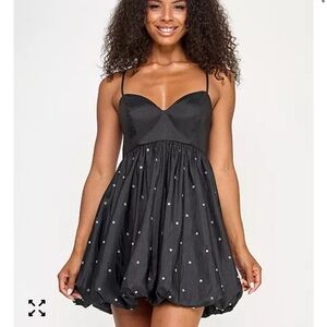 Elegant Black bubble dress